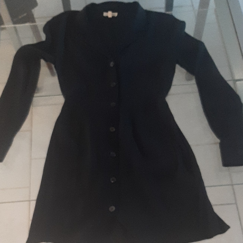 Wilfred🖤Classic Shirt Dress Long Sleeve Dress with Front Pockets Size00 - Picture 8 of 10